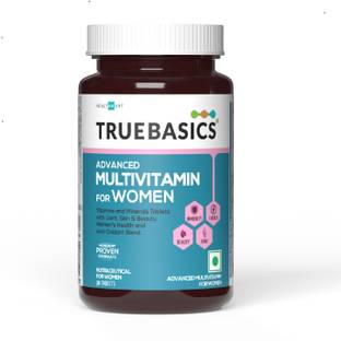 TRUEBASICS Advanced Multivitamin for Women, For Energy, Immunity & Joints
