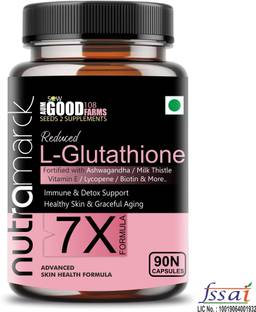 NUTRAMARCK L-Glutathione 7X Reduced Capsules for Radiant Skin & Liver Detox