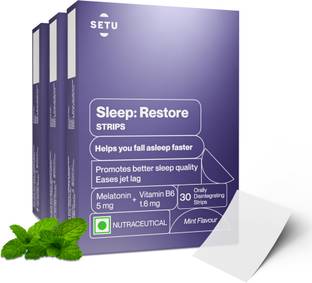 SETU Sleep Restore Melatonin 5mg -Orally Dissolving 30 Strips