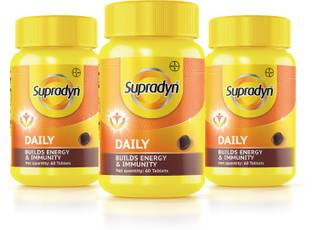 Supradyn Daily Multivitamin with 12 Vitamins, Zinc|For Immunity & Energy Tablets