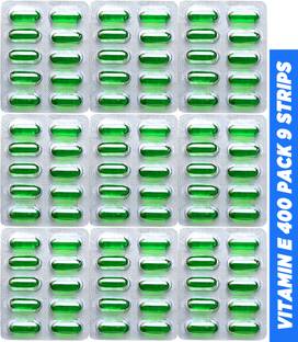 HEALTHPRIME Vitamin E-400 capsule for Face Pimple Glowing Skin & hair care