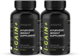Ayuvya Ayurvedic Gain+ Weight Gain Supplement - 90 Tablets