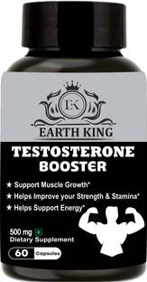 EARTH KING Testosterone Booster Capsule for Muscle Growth, Energy & Stamina – 500mg