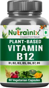 Nutrainix Organic Vitamin B12 with Spirulina - Certified Organic & Vegan B12