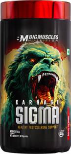 BIGMUSCLES NUTRITION Karnage Sigma | Testosterone Booster Supplement | Energy, Stamina & Performance