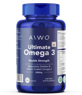 Aiwo Ultimate Omega 3 Double Strength 360mg EPA & 240mg DHA 1000mg