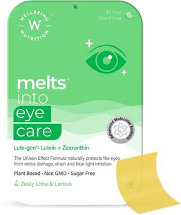 Wellbeing Nutrition Melts Eye Care Vitamins with Lutemax® 2020|Prevents Blue Light Damage-Oral Strips