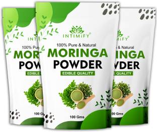 INTIMIFY Moringa Leaf Powder for Height Growth, Weight Los, Skin & Face Care