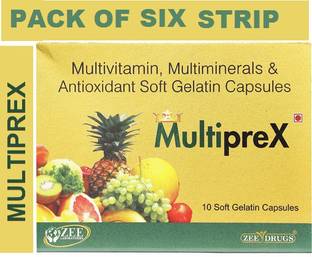 ZEE DRUGS MULTIPREX MULTIVITAMINS AND MINERALS (6*10CAPSULES)