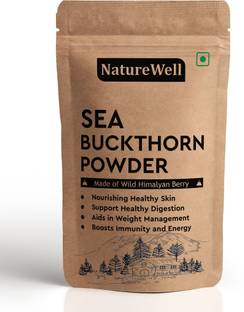Naturewell Seabuckthorn Berry Powder 100g| Vitamin C, Collagen | Himalayan Berry