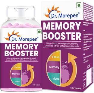 Dr. Morepen Memory, Focus & Mood Tablets With GABA, Ashwagandha & Chamomile For Brain Health