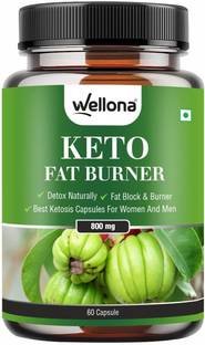 Wellona Keto Fat Burner 60 Capsules – Weight Loss Supplement Fat Burner for Men & Women