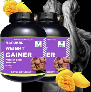 Vitara Healthcare Natural Weight Gainer, Whey Supplement, Gaining Muscles, Flavor Mango, Pack of 2