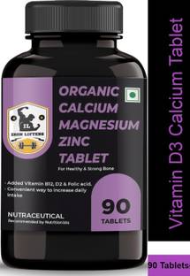 IRON LIFTERS Calcium Magnesium Zinc & Vitamin D3 Supplement Tablet (90 Tablets)