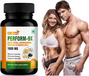 Dr Vitasta Perform 9X Ayurvedic for Stamina,Strength and Energy