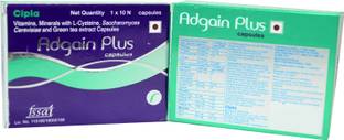 adgain Hair Supplement Capsules 3x10