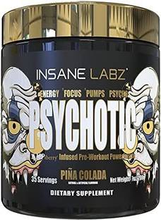 insane labz PSYCHOTIC GOLD PINA COLADA FLAVOUR | EXTREME PRE WORKOUT FOR ENERGY & PUMPS