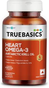 TRUEBASICS Heart Omega-3 Antarctic Krill Oil, for Healthy Heart