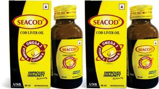 seacod Cod Fish Liver Oil Softgel Capsules With Natural Omega 3