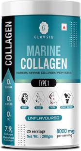 G GLOWSIK Korean Marine Collagen Powder Hydrolyzed Collagen for Glow & Healthy Skin , Hair