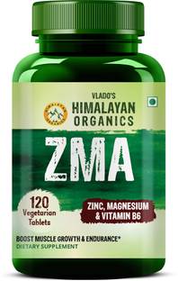 Vlado's Himalayan Organics ZMA (Zinc, Magnesium Aspartate) Nighttime Supplement - 120 Veg Tablets