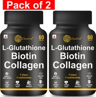Clearcut Double Glutathione Capsule Biotin collagen for skin brightening