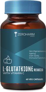 ZEROHARM L-Glutathione Reduced with Vitamin C Tablets|Glowing Skin & Reduce Pigmentation