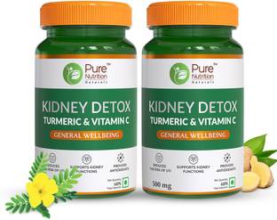 Pure Nutrition Kidney Detox with Turmeric & Vitamin C| Prevents Kidney Stones & UTI