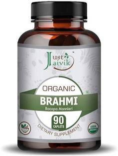 Just Jaivik Organic Brahmi Tablets - 750 mg | A Dietary Supplements