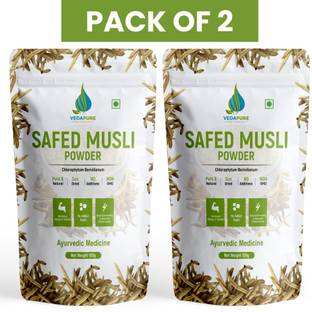 Vedapure Natural & Pure Safed Musli Powder Supports Vigor & Vitality