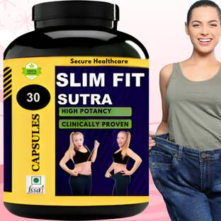 Secure Healthcare Slim Fit Sutra, Ayurvedic Product, Body Weight Loss, Capsule, Pack of 1