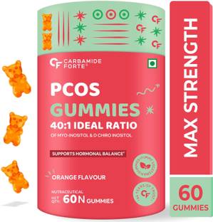 CARBAMIDE FORTE PCOS Balance Gummies, PCOS Supplement with 40:1 Ratio of Myo & D Chiro Inositol