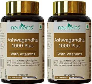 Neuherbs Ashwagandha 1000 Plus – Pure Herbs Extract for General wellness