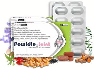 powidin joint Support Formula for knee Pain Relief Collagen 2, Curcumin, Glucosamine