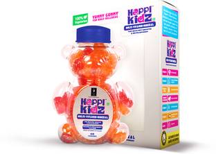 BRITISH LIFE SCIENCES PVT LTD Happi Kidz Multivitamin Gummies For Kids Growth and Immunity Orange & Strawberry