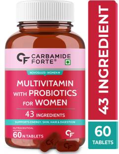 CARBAMIDE FORTE Multivitamin Tablets for Women with Multiminerals and Probiotics Supplement