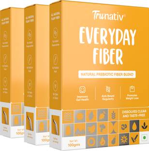 TruNativ Everyday Fiber, Bloating,Gas,Constipation & Acidity Relief, Unflavoured PO 3