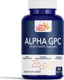 FITNESSVEDA Alpha GPC 300 mg | Brain Support Formula | Pack of 1