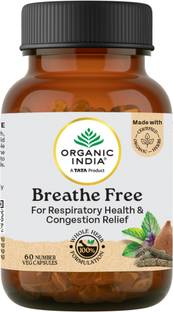 ORGANIC INDIA Breathe Free 60 Capsules Bottle