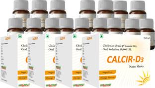 Medirvast Healthcare Nano Shots - Cholecalciferol (Vitamin D3) 60,000 IU Oral Solution