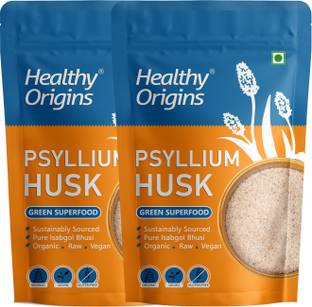 Healthy Origins Psyllium Husk (50gX2) (Sat isabgol Bhusi) Whole Isabgol Husk
