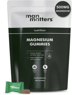 Man Matters 500mg Magnesium Glycinate Gummies |Helps Improve Sleep Quality &Muscle Functions