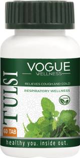 Vogue Wellness Tulsi Tablet for Respiratory Wellness & Relief in Cough & Cold