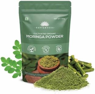 Saptamveda 100% Organic Moringa Leaf Powder|Good for Skin & Hair,Immunity booster,Weight loss