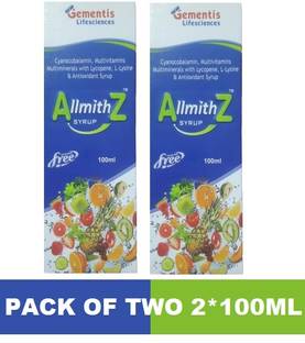gementis ALLMITHZ MULTIVITAMIN SYRUP WITH CYNACOBALAMIN (2*100ML(