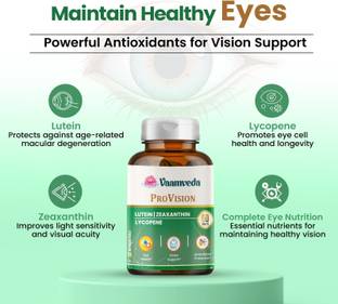 Vaamveda ProVision Eye Care Supplement Lutein Zeaxanthin Eye Health Vision Support
