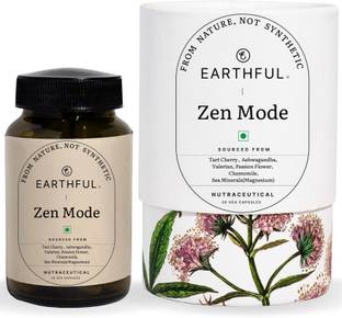 EARTHFUL Deep Sleep with Melatonin and 5 HTP, 100% Plant for Better Sleep Quality