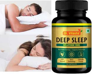 Dr.Vitasta Deep sleep ayurvedic sleeping pills with Melatonin,Improve Sleep quality