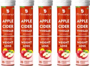 PREMEXA Weight Loss Apple Cider Vinegar with mother Effervescent Tablets| Vit. B6 & B12