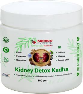 MedicoExperts Kidney Detox Kadha For Natural Detoxification - Kasni, Punarnava & 4 Other Herbs